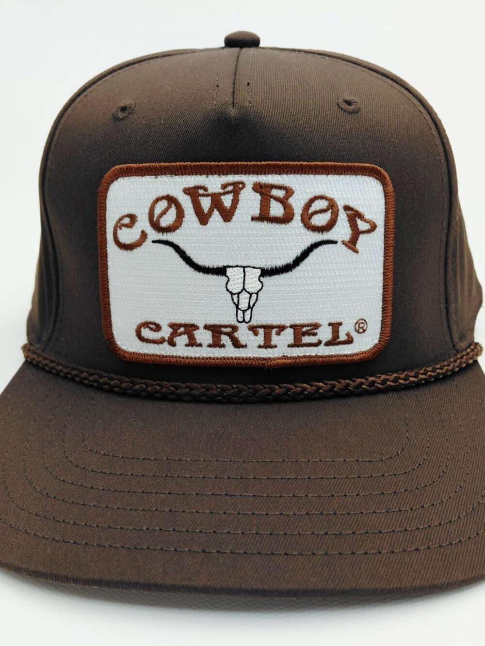 Cowboy Cartel Hat Embroidered Patch Trucker 5 Panel Cotton Snapback Cap
